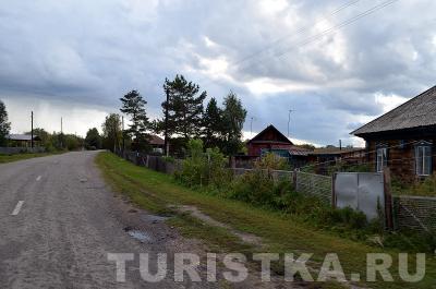 На въезде в село Сычевка