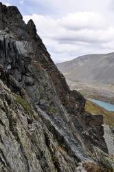 Горный Алтай : «Страна озёр». Дневник начинающего туриста : Вид с перевала Куйгук на озеро Акчан