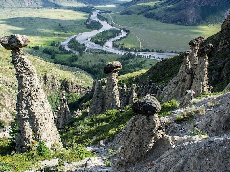 Каменные грибы Алтай автотур