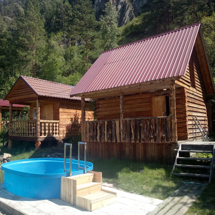 Баня с бассейном