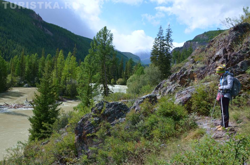 Дорога после прижима вдоль Чуи к слиянию с Мажоем