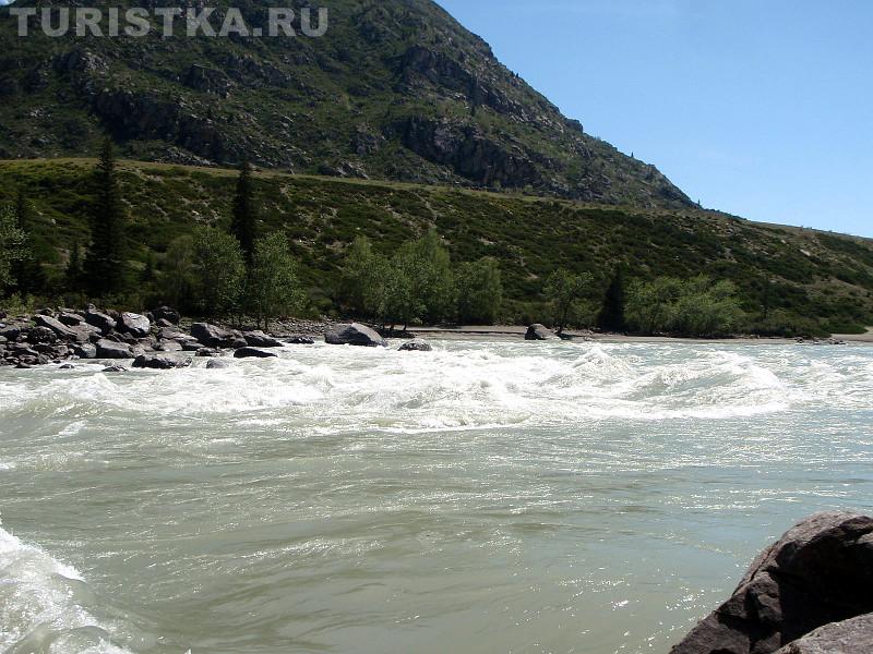 Терраса не берегу Катуни в районе Ильгуменского порога