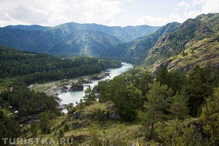 Вид с горы Бешпек, Алтай.