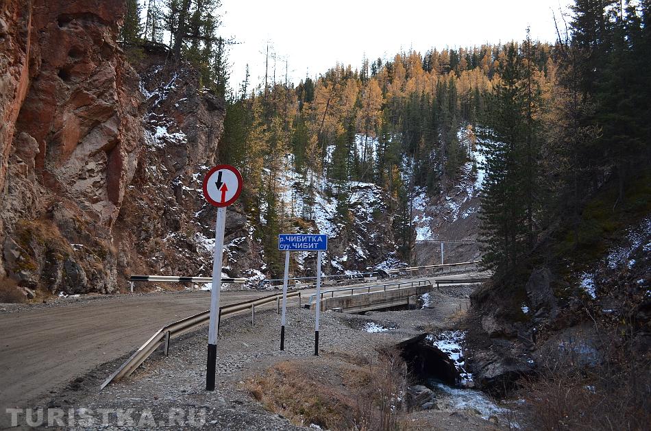 Красные ворота и река Чибитка