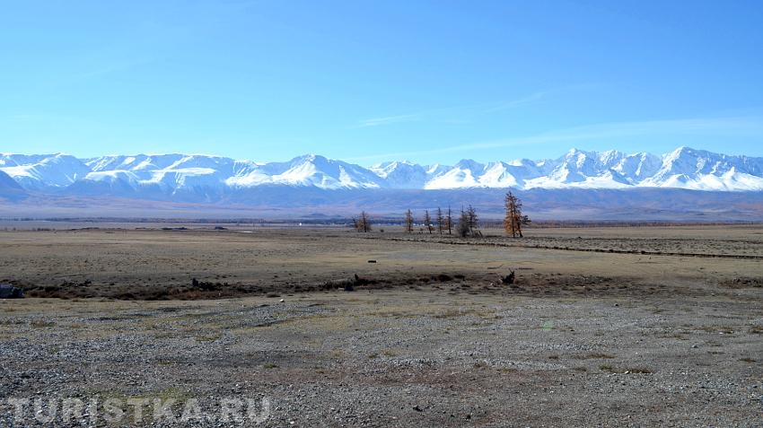 Вид в начале Курайской степи