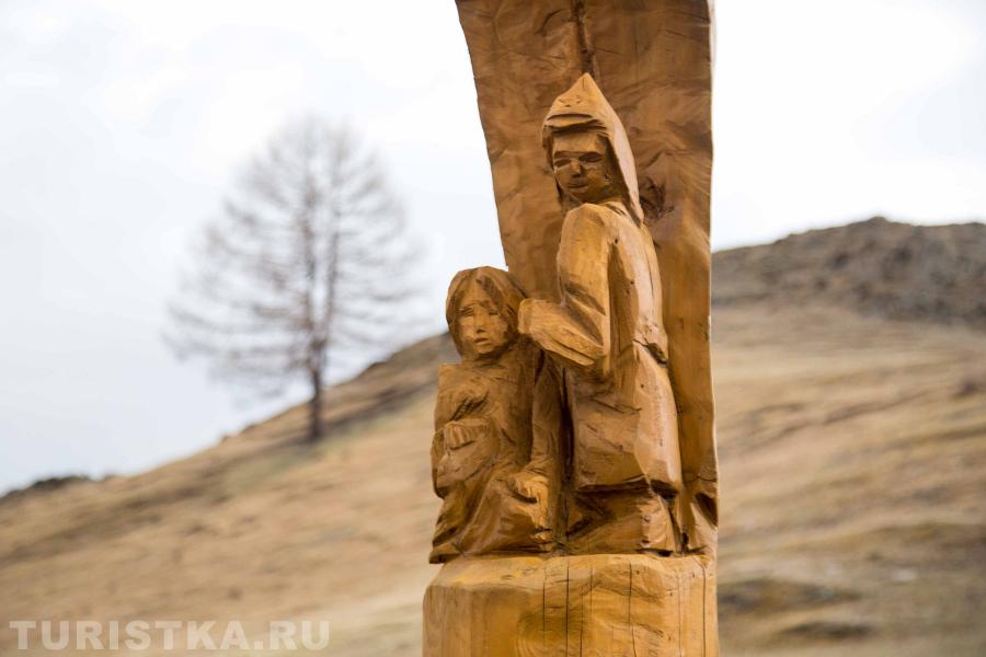 На въезде в село Кулада, Онгудайский район.