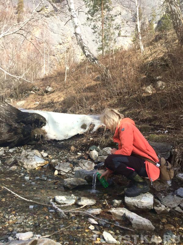 Родник около водопада Чечкыш