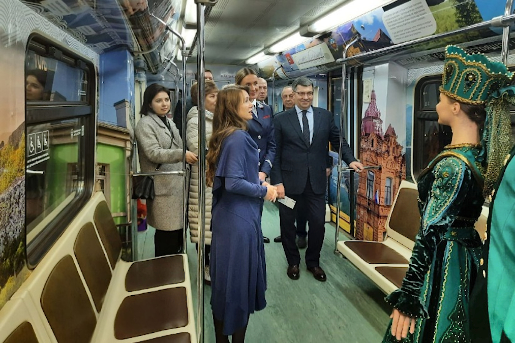 Вагон, рассказывающий об Алтайском крае